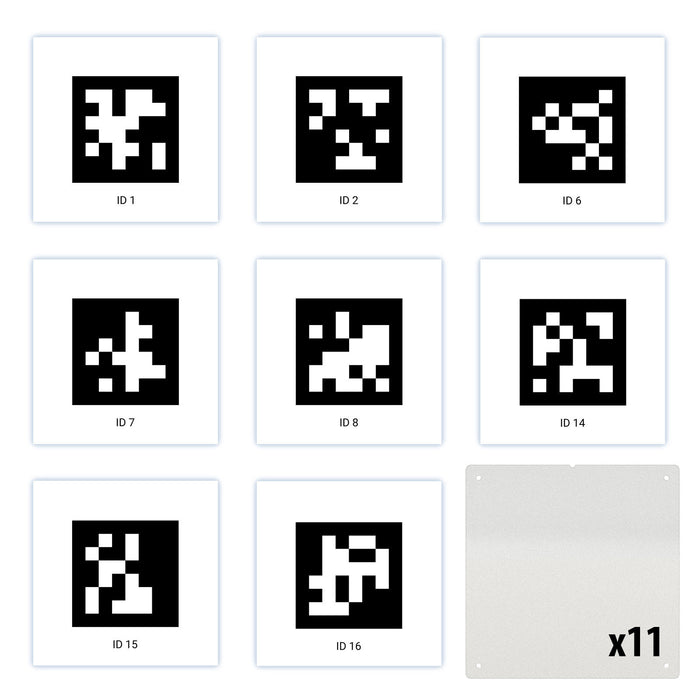 CRESCENDO AprilTag Sticker Packs - am-5187_blue - Alliance=Blue, Mounting Plate Option=Included - migrated