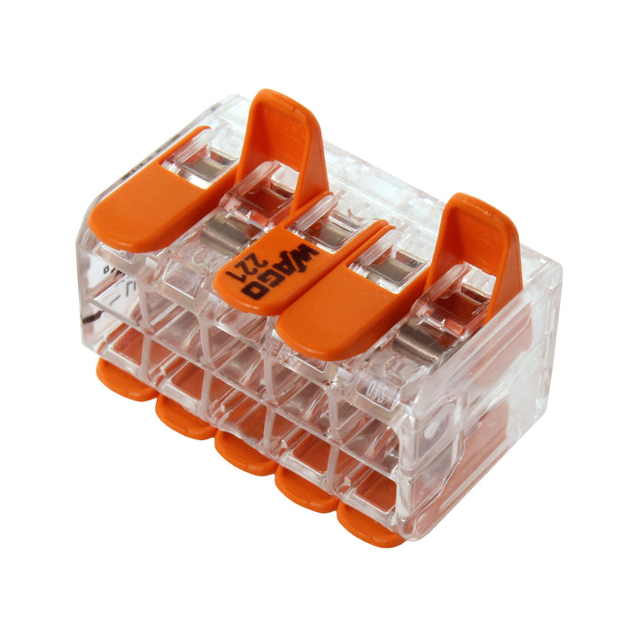 WAGO 221 Series LEVER-NUTS Compact Splice Connectors