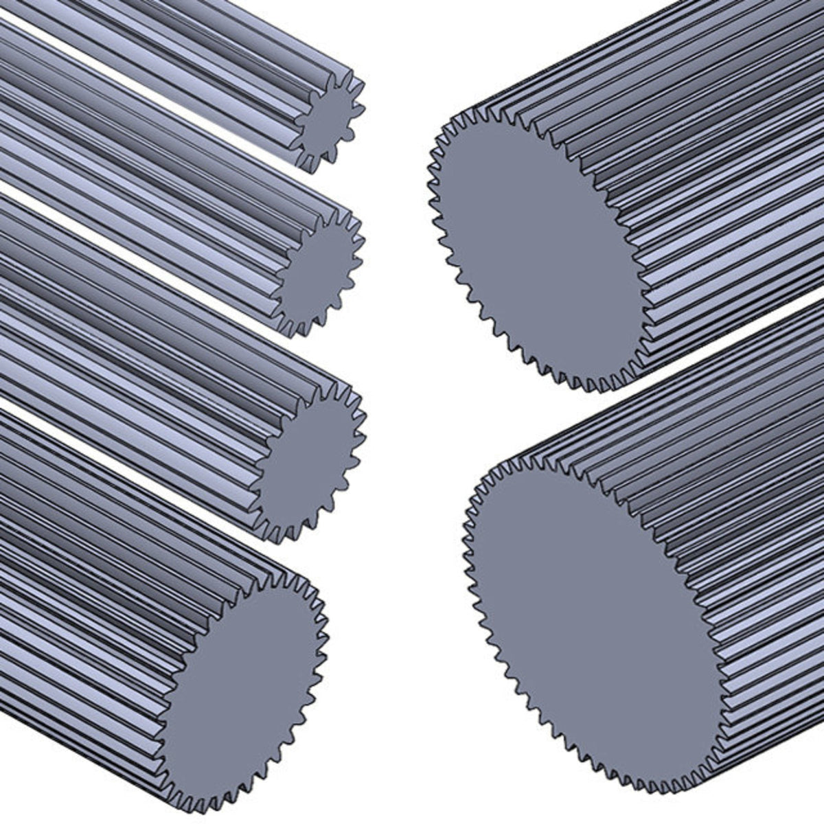 gear rod Spur Gear Stock — AndyMark