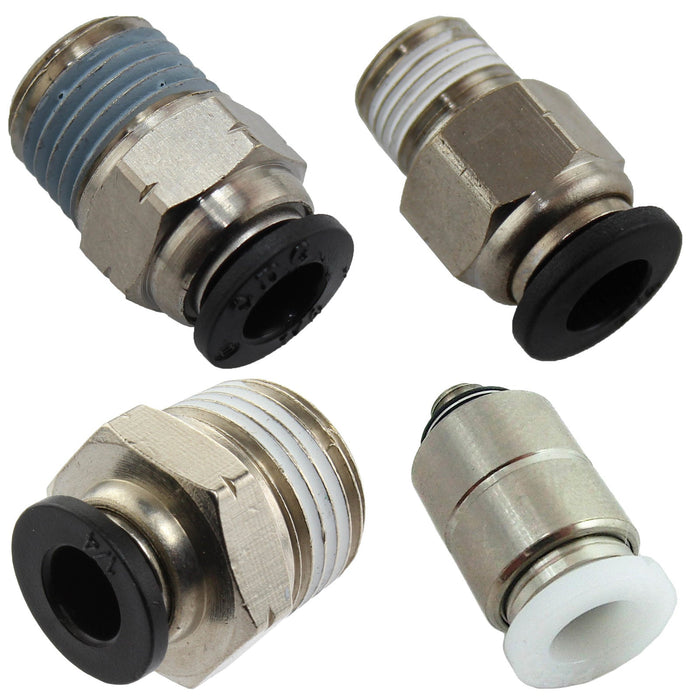 Pneumatic Fitting Straight 1/4 in. Tube to Thread - am-pneustraight_1 - Image-1 - migrated
