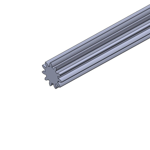 Spur Gear Stock - gs-20-0_6-11-1215-1 - 2) Tooth Count=11, 1) Tooth Profile=0.6 MOD, 20° PA, 3) Material=Steel - migrated